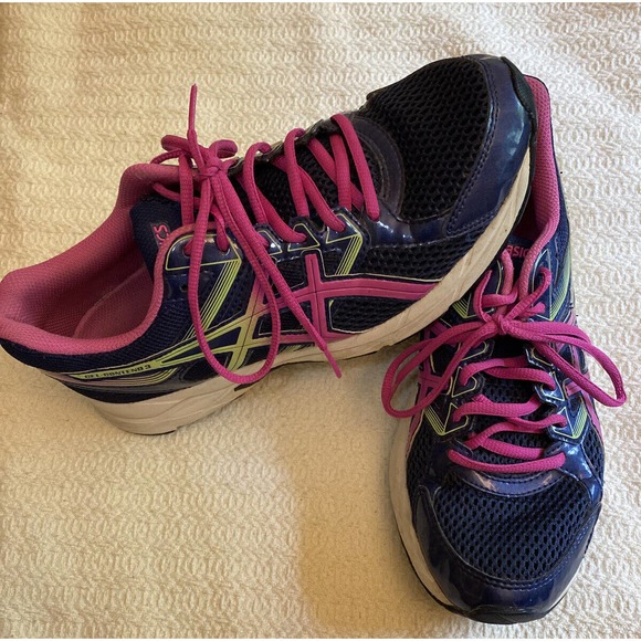 Asics Shoes - ASICS Gel Contend 3 Women's T5F9Q Athletic Running Shoes Size 9 blue pink green